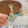 Elegant Rhinestone Four-Leaf Clover Keychain: Luxurious Bag Pendant & Car Accessory