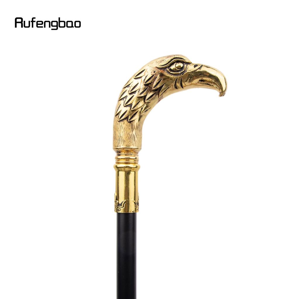 Golden Long Head Eagle Luxury Walking Stick Party Fashion Elegant Walking Stick Decorative Cospaly Cane Knob Crosier 90cm