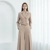 Style Latte Women Unbalanced Crop Stretch Jacket Spring Autumn Outer Trendy Tail