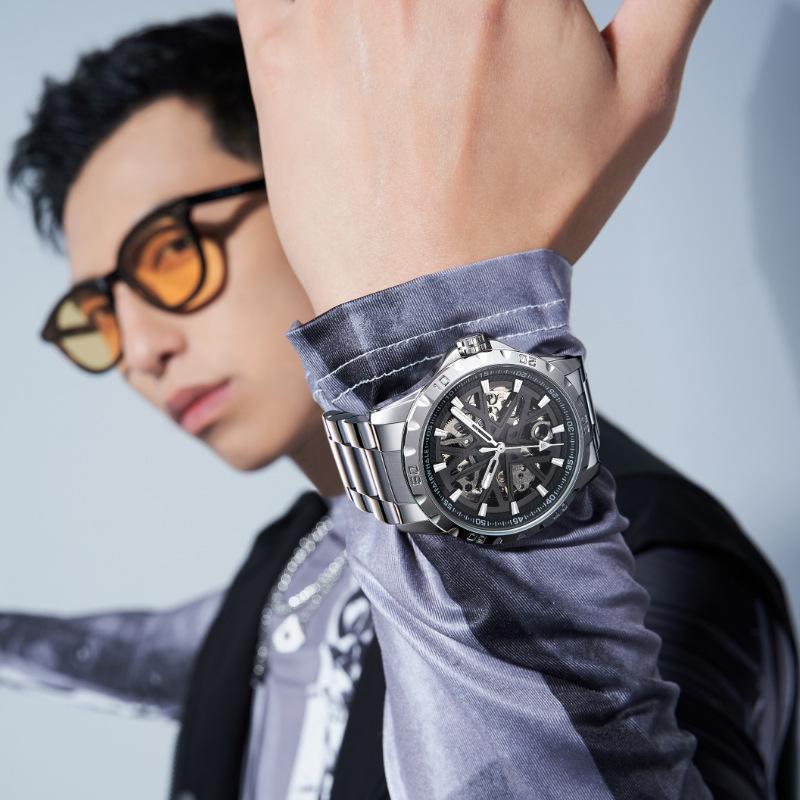 Watch Men'S Automatic Hollow Mechanical Watch