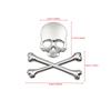 3D Metall Totenkopf Emblem Aufkleber für Autos und Motorräder, Universaltyp, Geeignet für Kotflügel und Hauben, Geeignet für Fahrräder, Cruiser Motorräder,