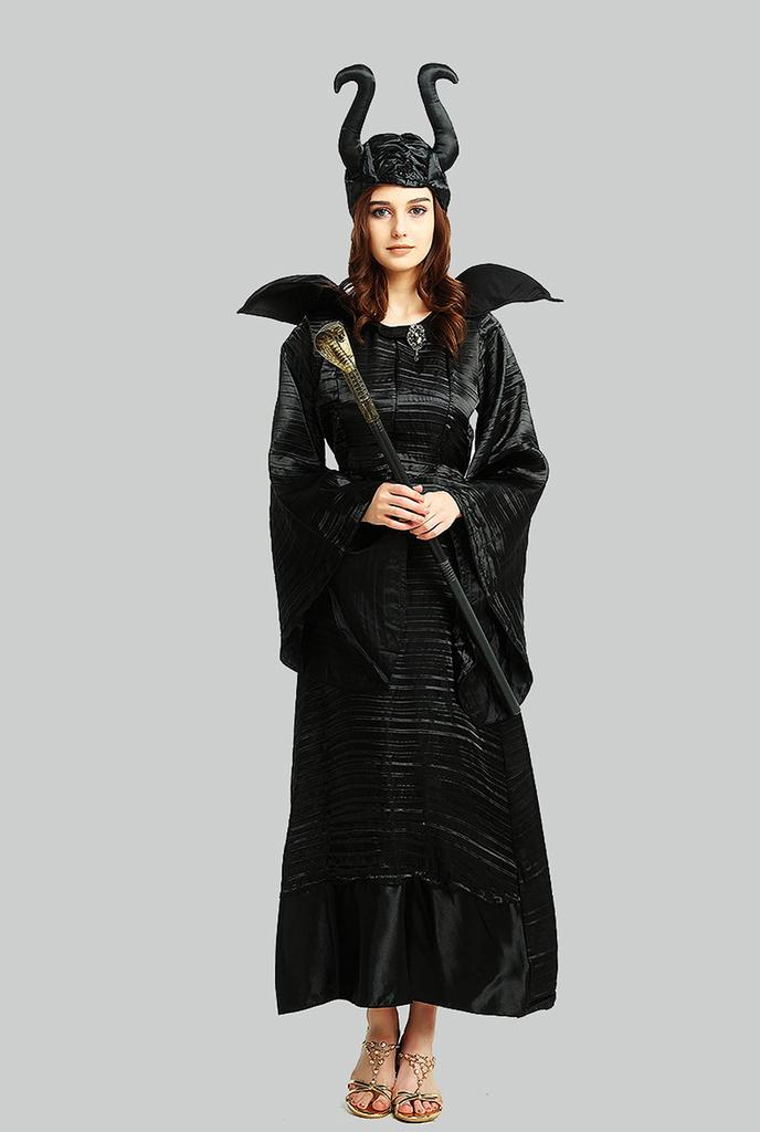 [Hosaku Co., Ltd.] Witch Ghost Sleeping Beauty Maleficent Vampire Ghost Zombie Vampire Devil Costume Women's Fancy Dress (Witch 3)