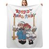 Raggedy Ann And Raggedy Andy Throw Blanket Soft Warm Blanket Gift for Grandparents