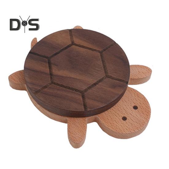 

Подставки под стаканы Turtle Coasters Set, нескользящий деревянный коврик для защиты стола, деревянные подставки ручной работы, впитывающие тепло и влагу, подставки под стаканы для напитков для офиса и дома Sets