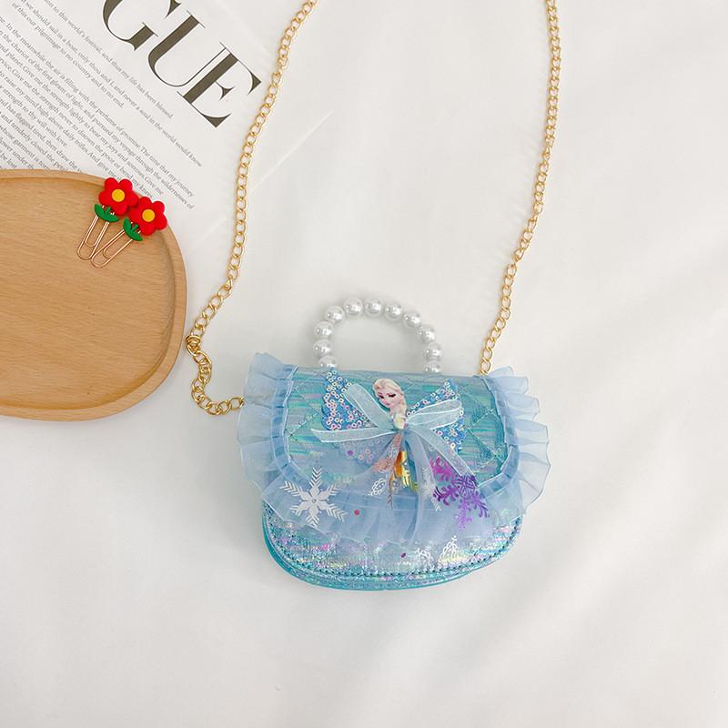 Adorable Mini Princess Shoulder Bag For Kids With Chic Pearl Design And Magnetic Closure