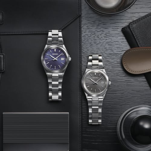 Seiko Watch Watch Seiko Selection S Series Premium Stainless Steel Radio Solar SBTM349 Men's Silver