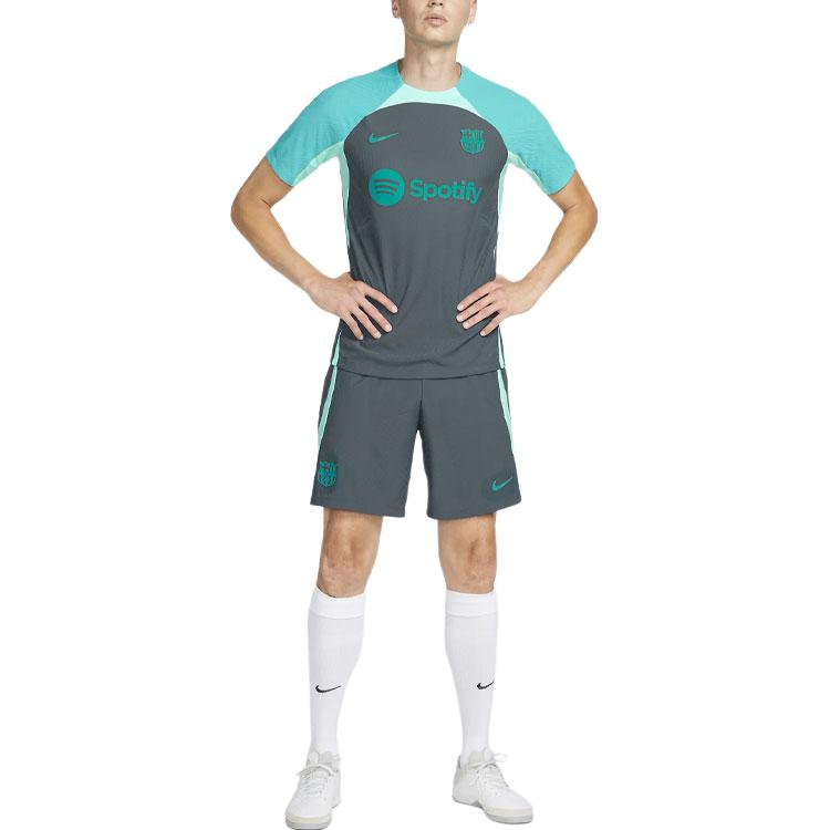 New Nike F.C. Barcelona Strike Elite Soccer Shorts Men's Light Aqua Green FD4142-437