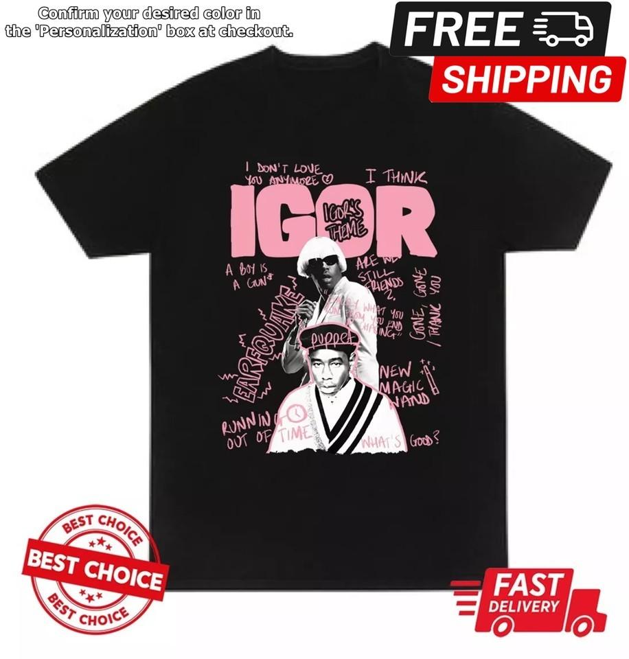 Tyler The Creator Igor Unisex Black TShirt Igor Album Shirt Unisex T-Shirt XXXL