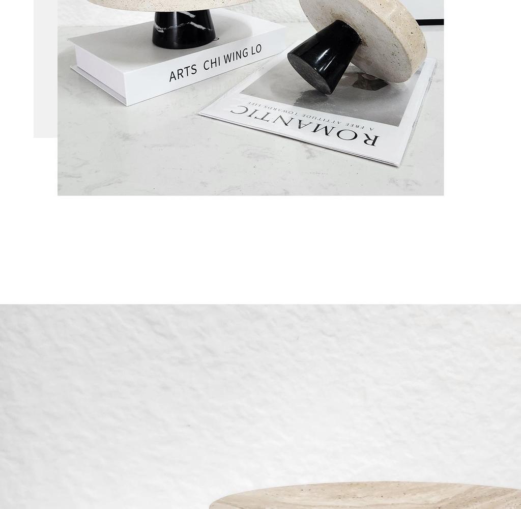 Wabi-Sabi Minimalist Marble Tray: Office, Living Room, Coffee Table, Restaurant Storage, Fruit Plate, Home Decor