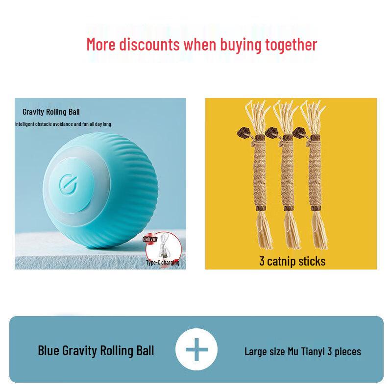 Smart Rolling Cat Toy Ball