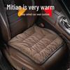 Winter Plush Car Seat Cushion, Single Piece, Non-Backrest, Soft Three-Piece Set for Rear Seat Warmth.