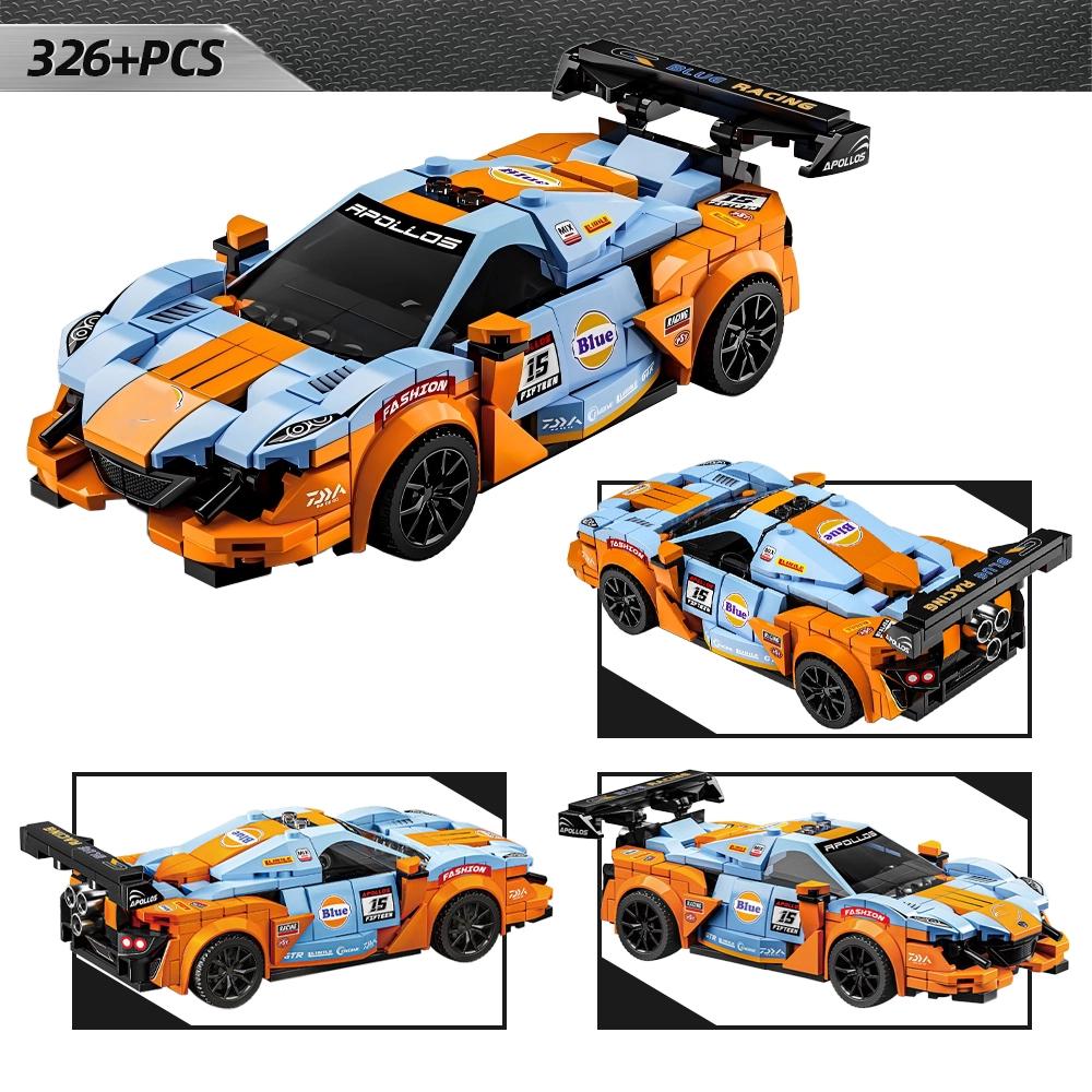 1303PCS MOC Technical Racing Driver Formula Building Block City Vehicle Cool Model Famous Sports Car Toy Kids Birthday DIY Gifts