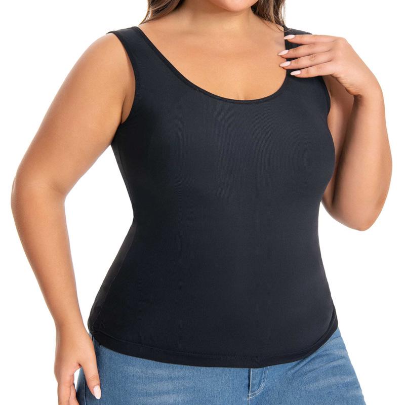 Cross-Border Plus Size Push-Up Tank Top: Wire-Free Full Cup European and American Style Bra