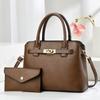 Pu Large Capacity Bucket Bag For Women With Lock Closure And Inner Pocket
