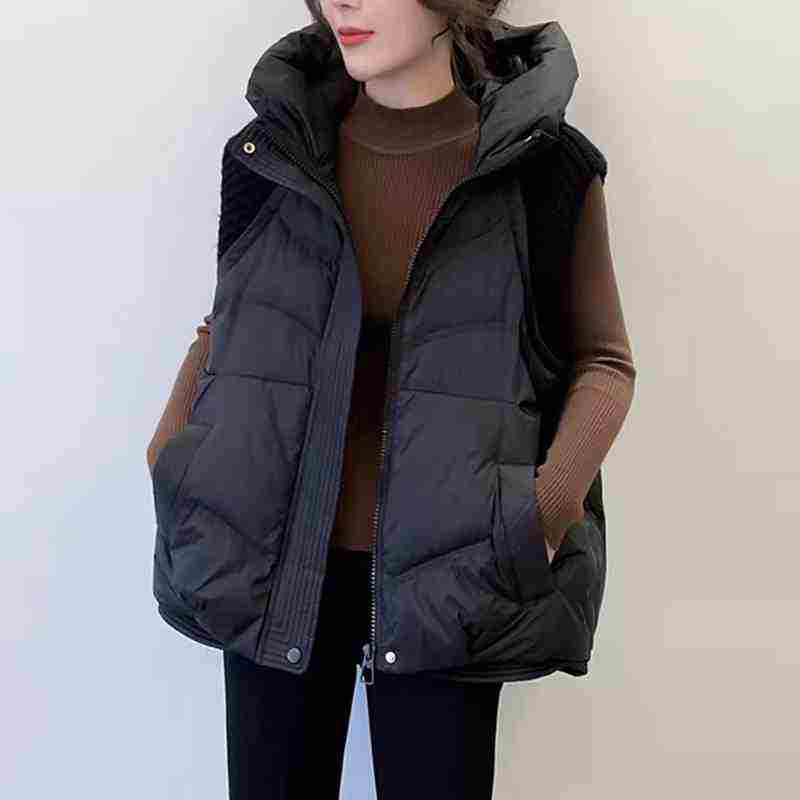 Down vest women's high-end women's short Korean version vest thermal jacket duck down vest vest vest vest jacket