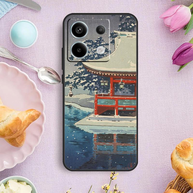 Ukiyo-e Japanese Art Case For Redmi Note 13 Pro Plus Note 12 9 10 11 Pro 9S 10S 11S 12S Redmi 12 10 C 13C Cover