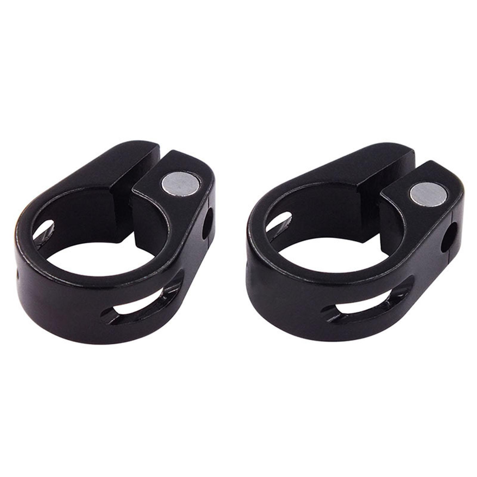 

2pcs Regulable Aluminum Bicycles Seats Clamp Robustness Bike Seats Post Clamp for Commuters and Cyclists 1