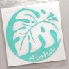 nc-smile Hawaiian Sticker Monstera Aloha (Mint Green)