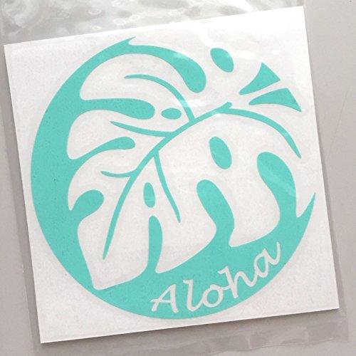 nc-smile Hawaiian Sticker Monstera Aloha (Mint Green)