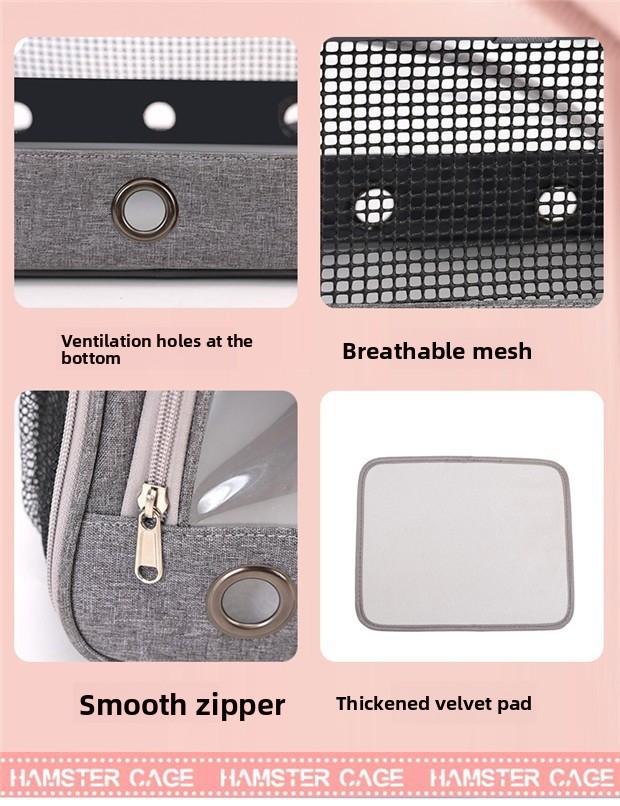 Pet bag out portable shoulder bag comfortable breathable small pet bag hamster rabbit multi-purpose pet supplies