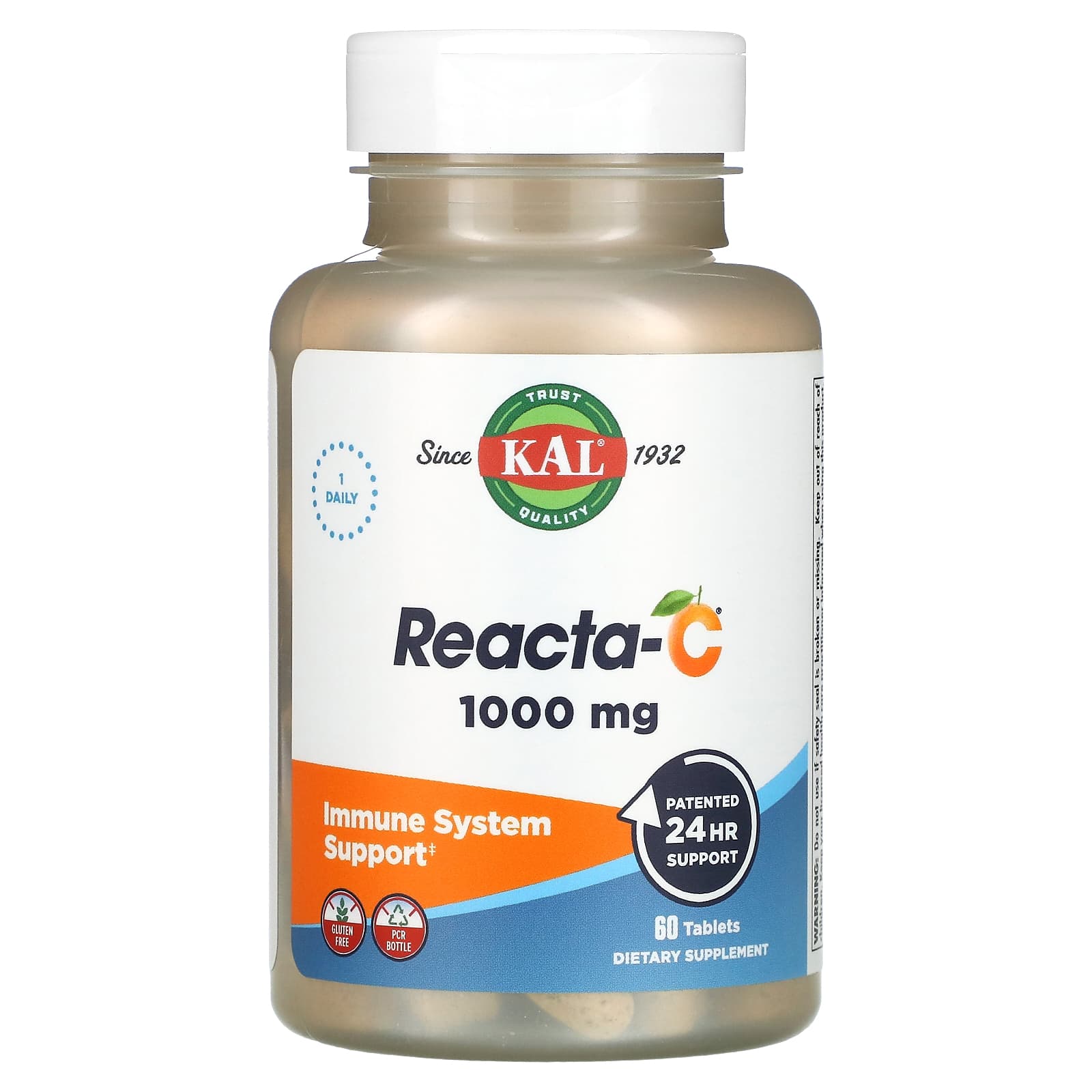 

KAL, Reacta-C, 1,000mg, 60 tablets