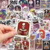 10/30/50pcs Dark Romance Skull Bookish Stickers Aesthetic Death Reading Decals DIY Luggage Laptop Waterproof Graffiti Sticker