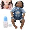 50cm Reborn Baby Dark Skin Realistic Babies Boy Doll Soft Adorable Child Toy Gifts
