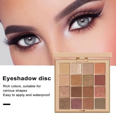 Paletka očních stínů 16 barev Třpytivá matná Dlouhotrvající voděodolná Ženy Dívčí Oční stíny Stage Performance Oční make-up