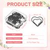 20Pcs Heart Shape Metal Paper Clips Binder Clip Mini Bookmark Book Binding Note Decor Stationery School Office Binding Supplies