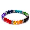 1pcs Bracelet For Men And Women Volcanic Stone Hand Beaded Colored Stone Stretch Hand Zircon