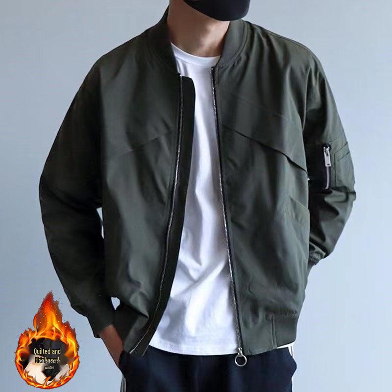2026 Men s Korean Style Loose Fitting Baseball Jacket, Plus Size Casual Streetwear M, 90-105 jin