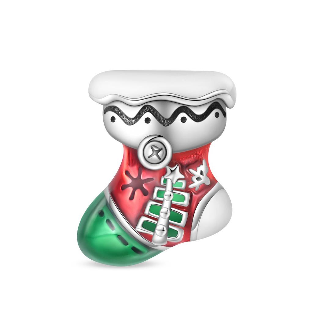 Santa Claus Gift Bead Pendant DIY Bracelet Jewelry Accessories