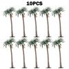 10X Modellbäume Palme Maßstabsbaum Kokospalme Regenwald-Szenerie Dioramen Layout Bahn Eisenbahn Modellbäume Sandtisch-Modell