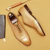 Three-Joint Oxford Leather Shoes Men'S Genuine Leather Cowhide Inner Pointed Business Dress Dinner Clothes Men