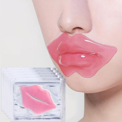 5 Pcs Crystal Lip Mask Reducee The Look Of Ageing Smooth Wrinkle Moisture Essence Patch Lips Plump Gel Personal Care Hydrating Care Tools
