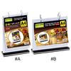 2pcs Menu Display Stand A4 Table Menu Stand Acrylic Desktop Double Display Holder for Picture Card Store Office Menu Retail Show