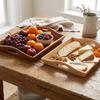 Rectangular Food Serving Tray Smooth Desktop  Tray Exquisite Multi Purpose  Tray  Home Tea Serving