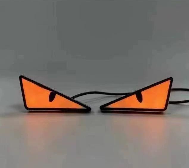 

2 шт. светодиодный фонарь номерного знака Devil s Eye, фара для автомобиля, мотоцикла, универсальное модифицированное украшение, одинарный свет, автомобильные аксессуары янтарь