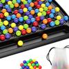 Peg Board Beads Game Creative Rainbow Matching for Travel Children 48 Pieces