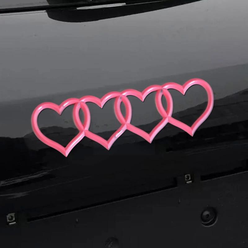 Car Love Heart Logo Rear Trunk Tail Label Badge Emblem Decal For 5G A4 A3 A5 A6 A4L B8 B7 B9 C6 C7 Replacement Car Accessories2Ds29