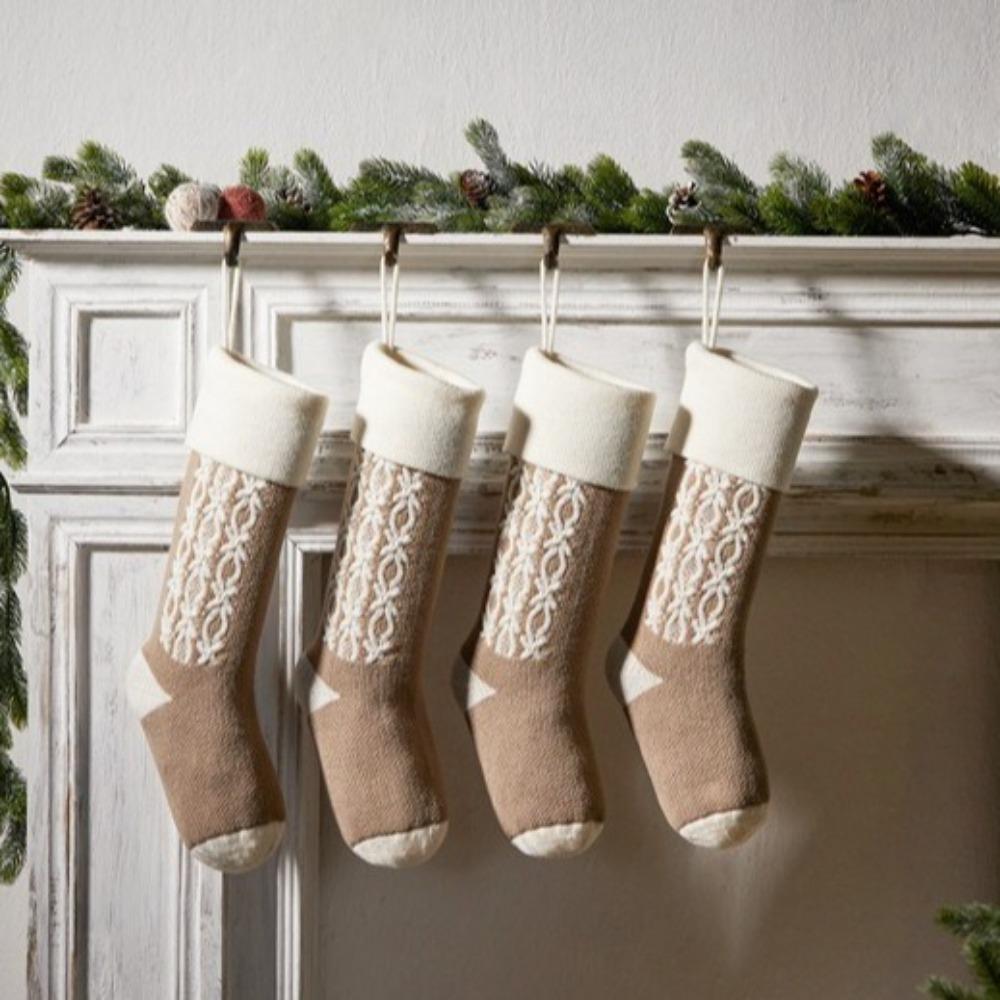 18"/46CM Christmas Stockings Hanging Ornaments Christmas Gift Bag Festival Candy Bag  Christmas