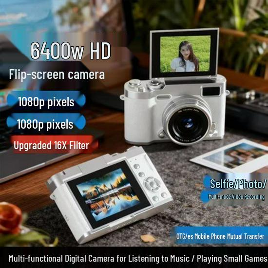 

HD 68MP Dual Camera CCD Digital Camera - Ideal for Selfies, Parties, Travel, and Birthdays. Perfect Entry-Level Gift for Students. M9 Black Base Model No Card