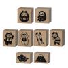Decole Concombre FUKUMONO Stamp, Yahoo Cat, Approx. 23 X 28 X 23mm (ZCB-35948)