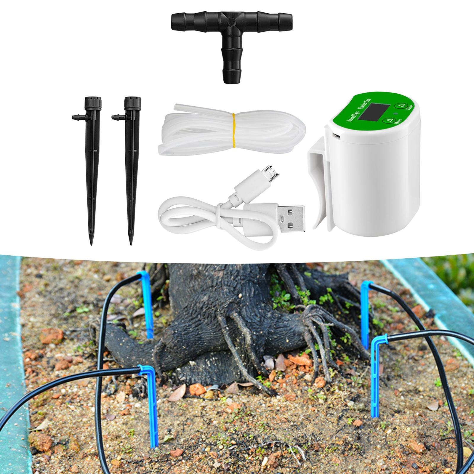 Irrigation Potted Drip Kit for Small Greenhouses Balconies Garden Homes Office Style A