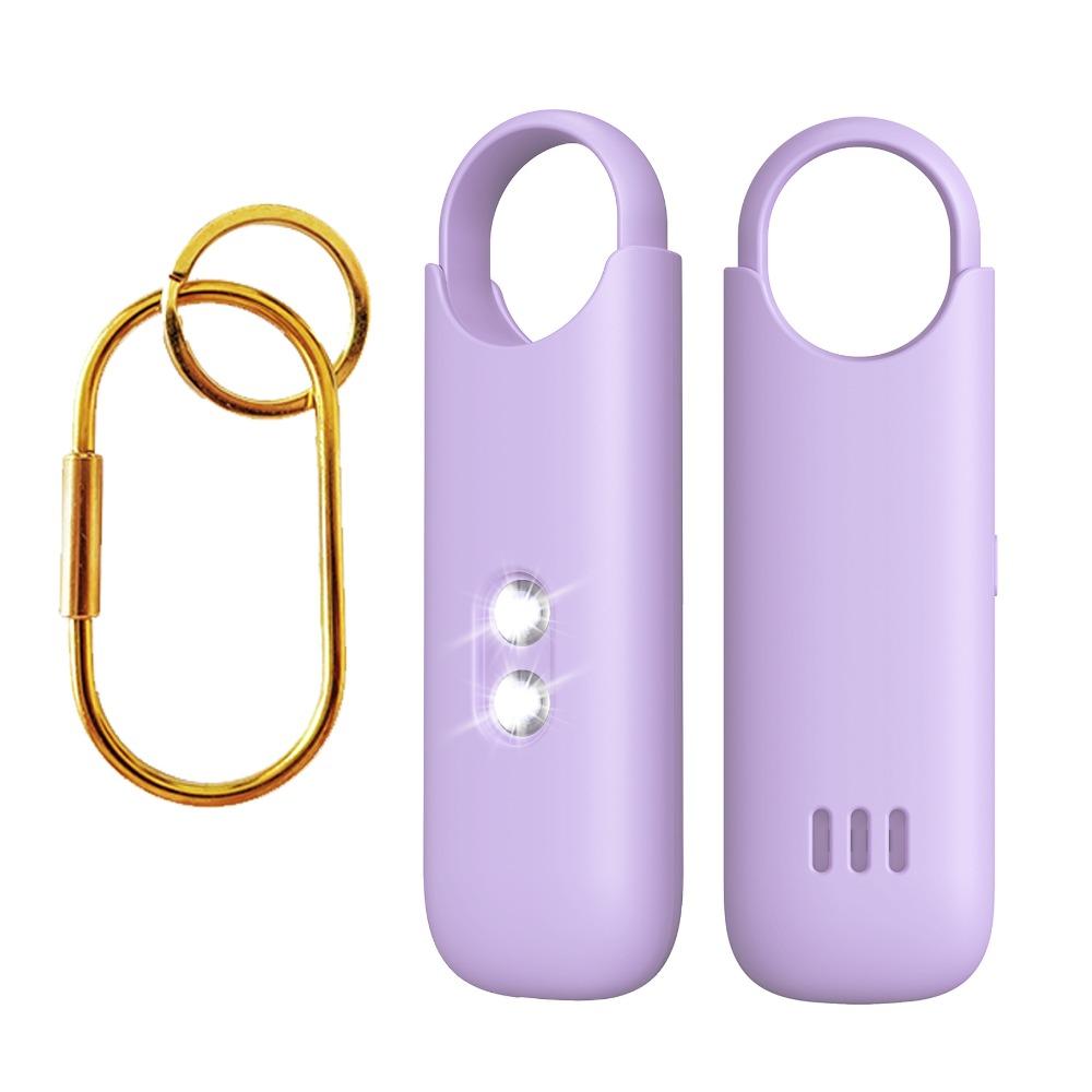 Rechargeable Personal Self Defense Alarm with Dual LED Light Safety Siren  for Women Girls