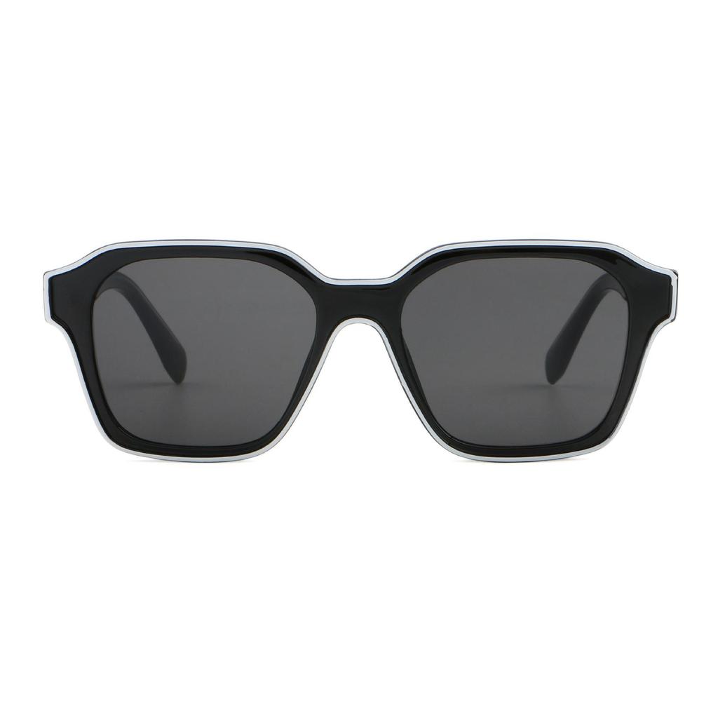 Stylish Sunglasses 8809 with Propionate Temple Inserts for Men & Women - European & American High-End Sun Protection