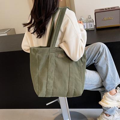 Cordtasche Damen Umhängetasche Tragetasche