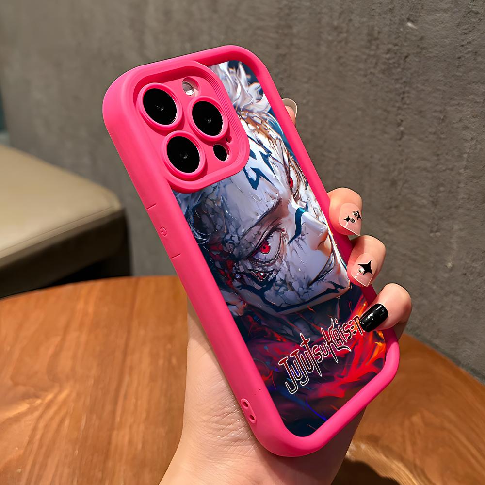 Jujutsu Kaisen Sukuna Mobile Phone Case for iPhone 17 16 15 14 13 12 11 Air Pro Max Plus Thicken TPU Colorful Cover Cover Pretty