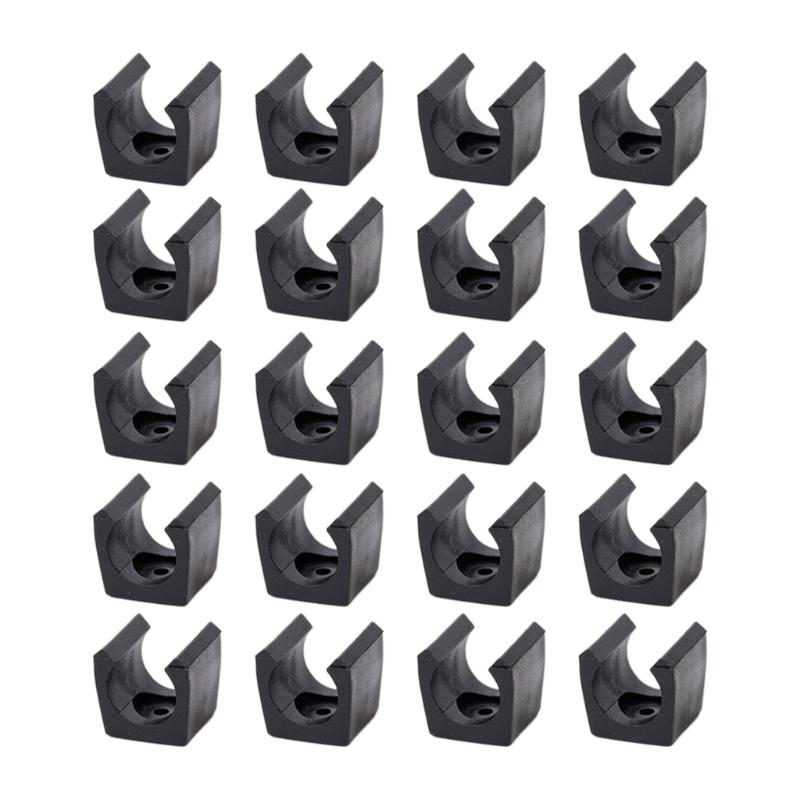 20 Stück Angelrutenhalter-Clips Billard Pool Queue Clips Kunststoff Angelruten-Clips Snooker Queue Fixierclips Langlebig