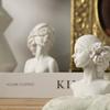 Greek Bust Statue Decoration for Home Decorative Figurines Home Office Bedroom Console Shelf Ornaments Jewelry Display Stand